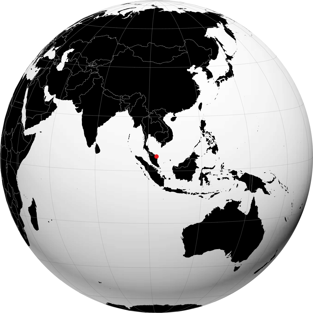 Kuala Terengganu en el globo