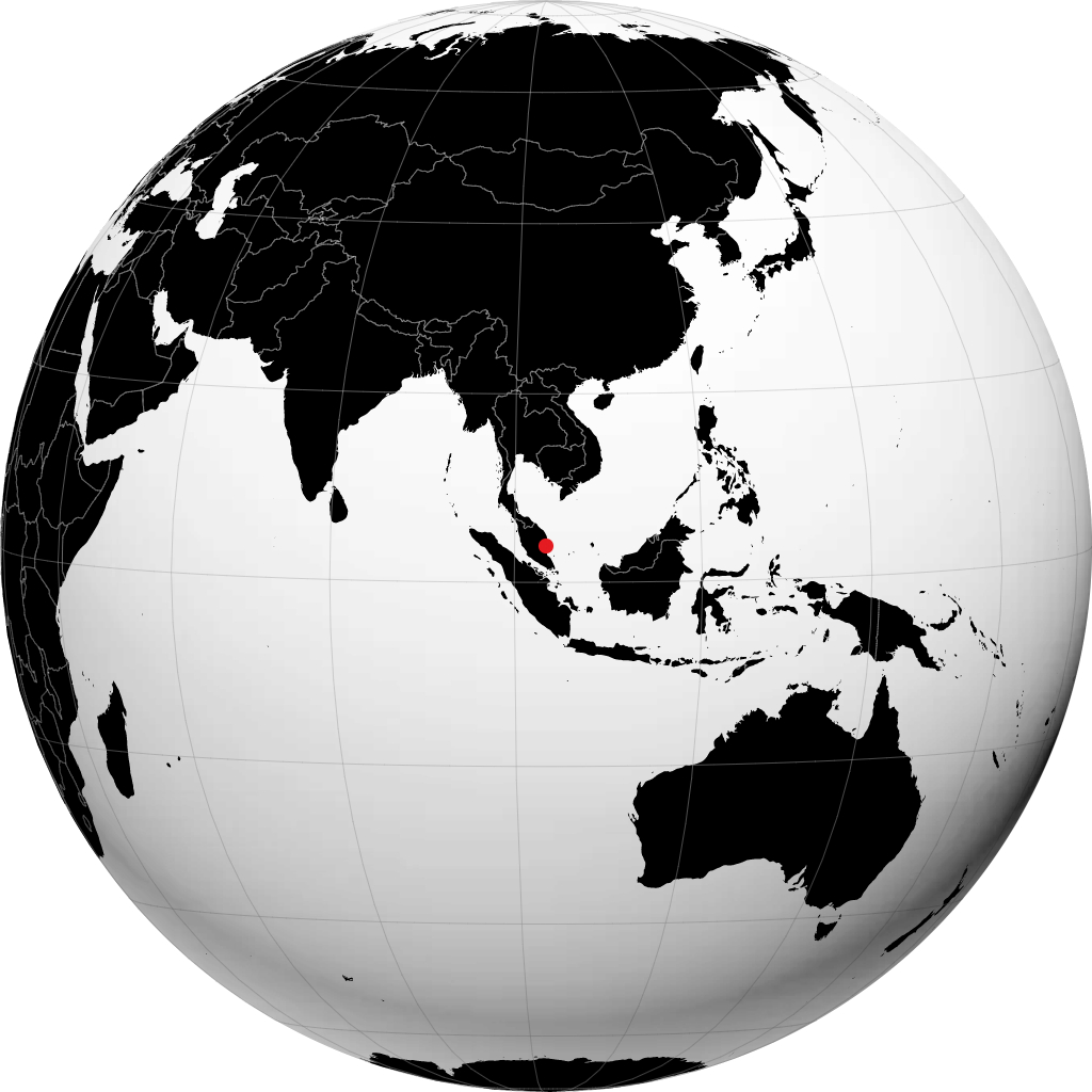 Kuantan en el globo
