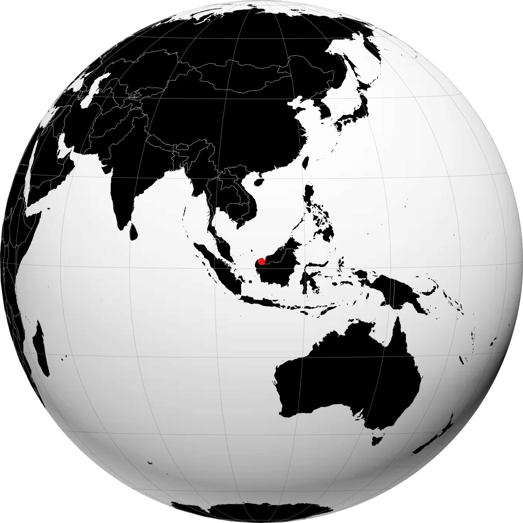 Kuching en el globo