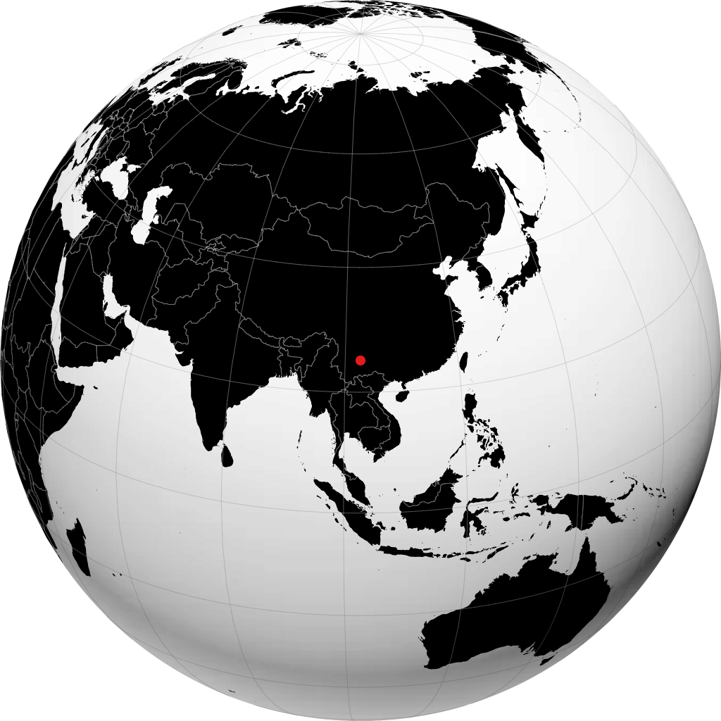 Kunming en el globo