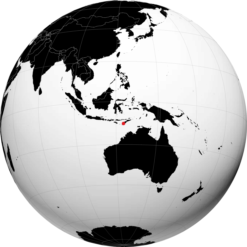 Kupang en el globo