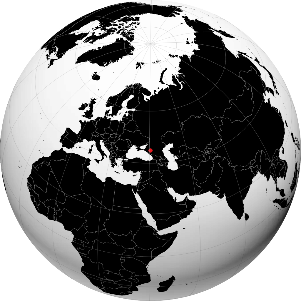 Kurganinsk en el globo