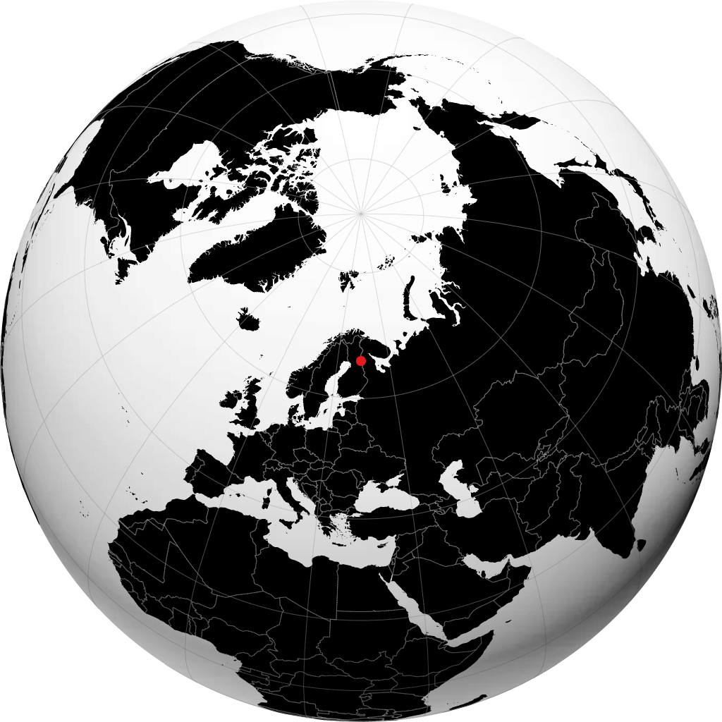 Kuusamo en el globo