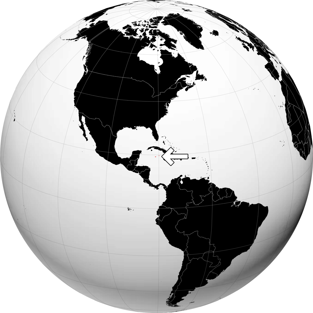 Islas Caimán en el globo