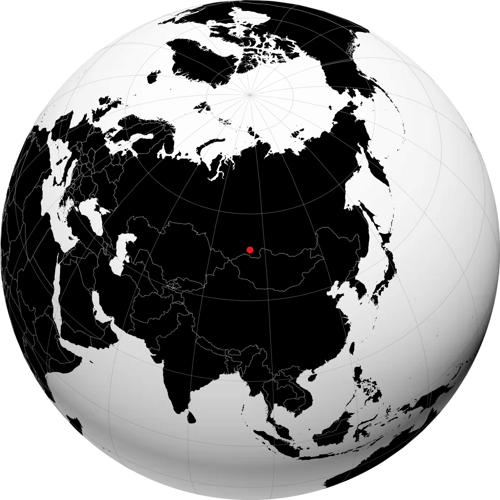 Kyzyl en el globo