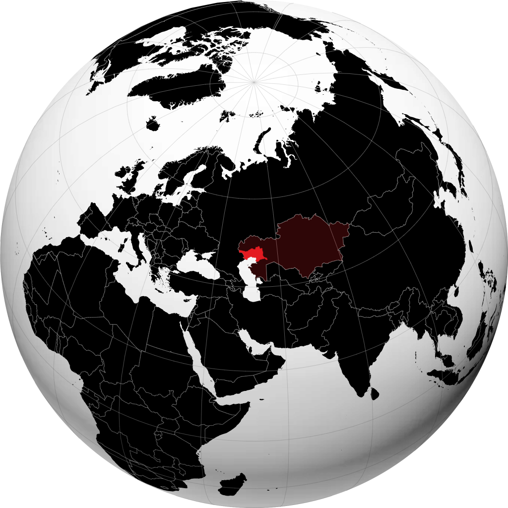 Provincia de Atyrau en el globo