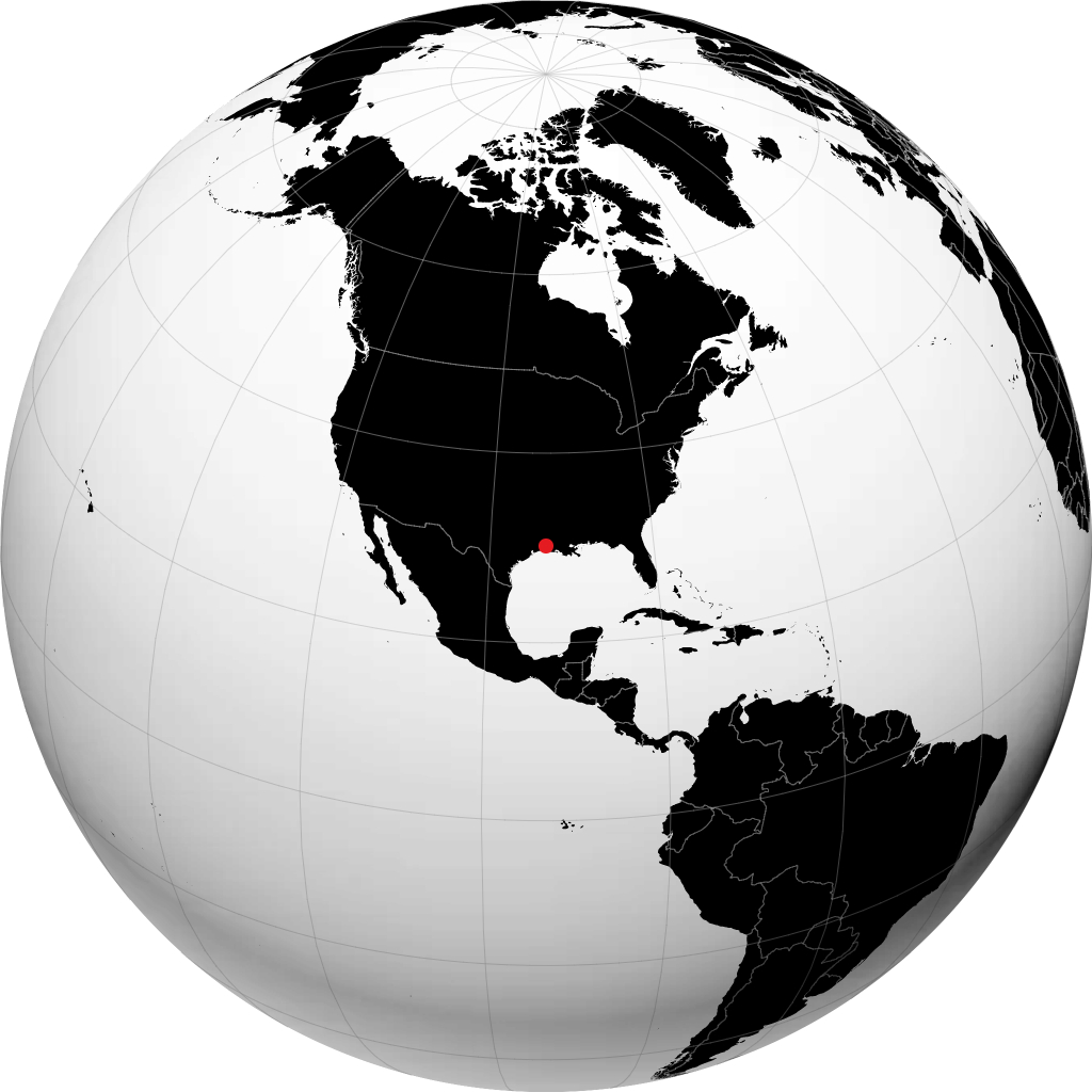 Lake Charles en el globo