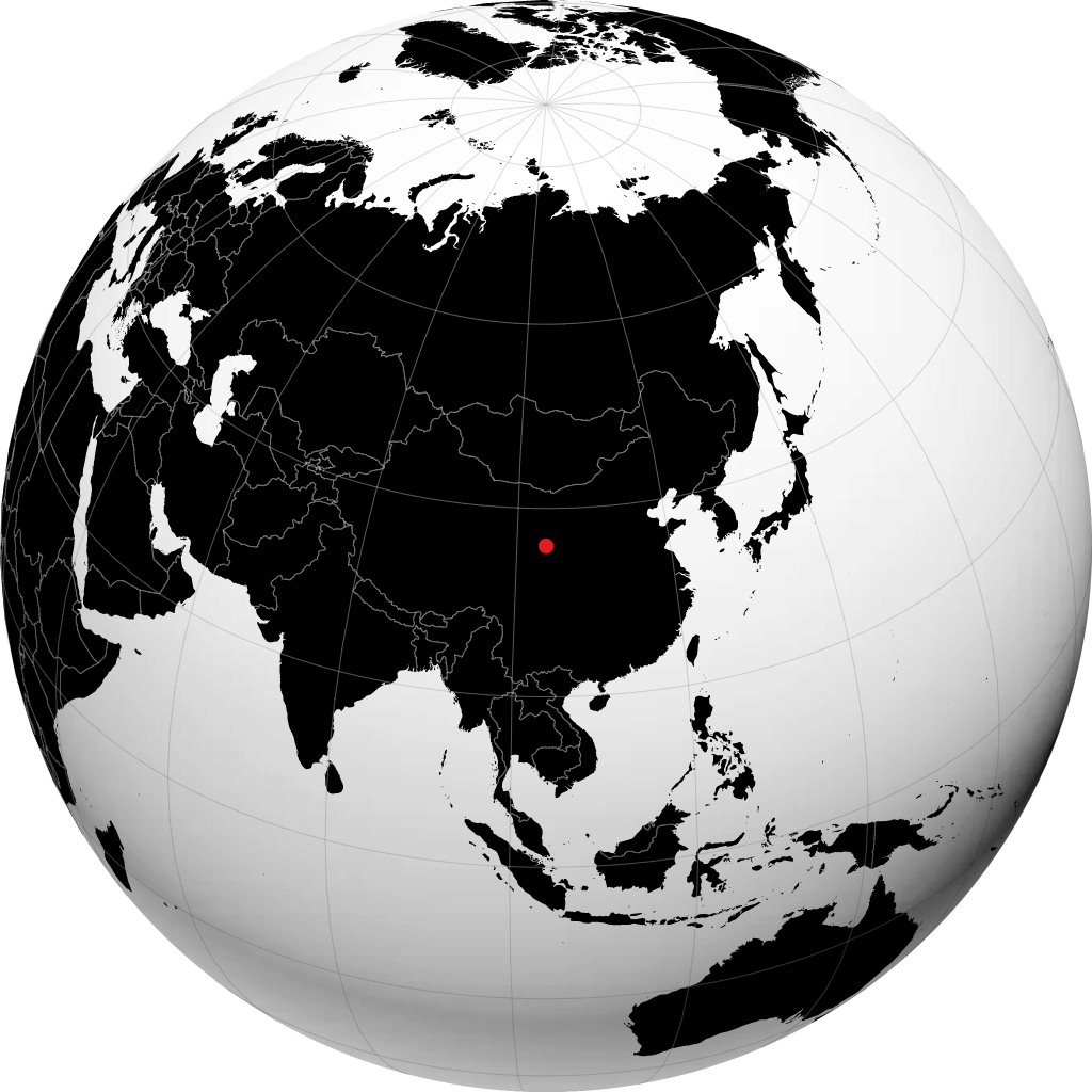 Lanzhou en el globo