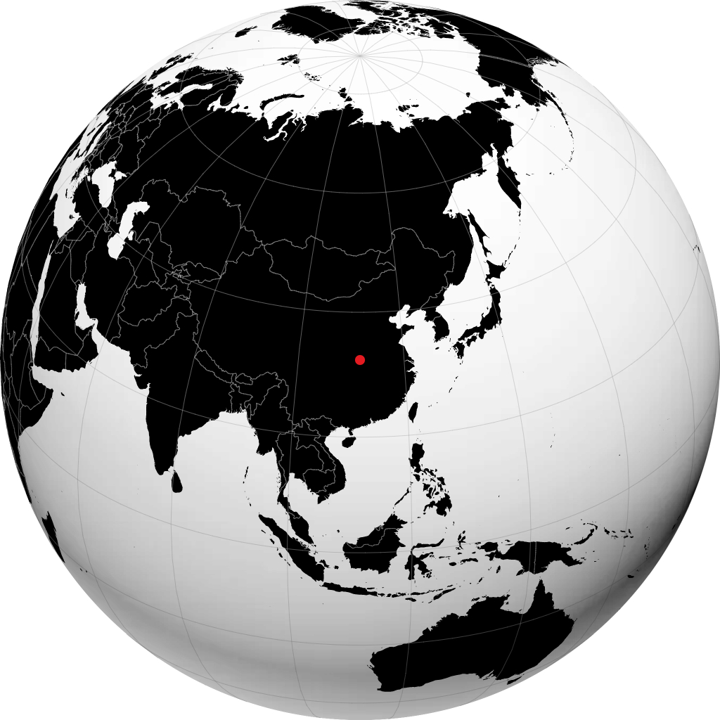 Laohekou en el globo