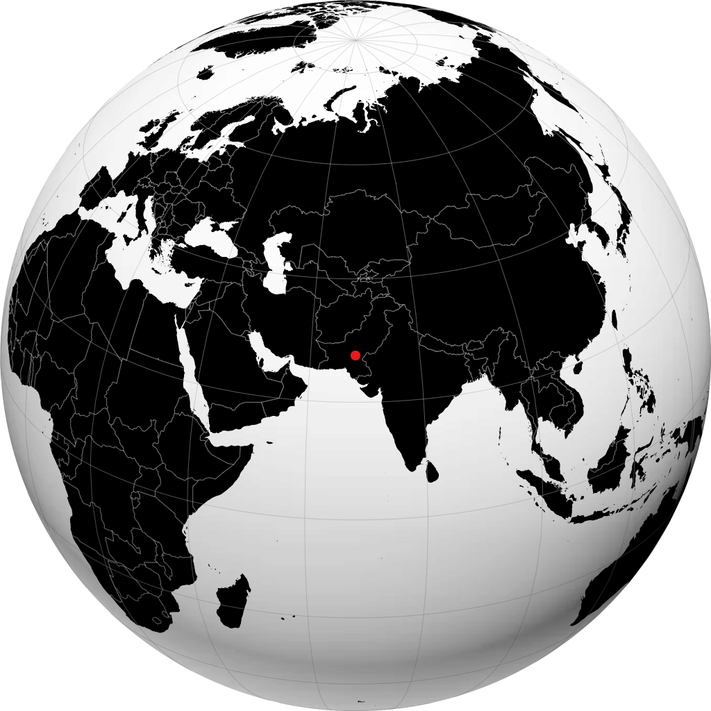 Larkana en el globo