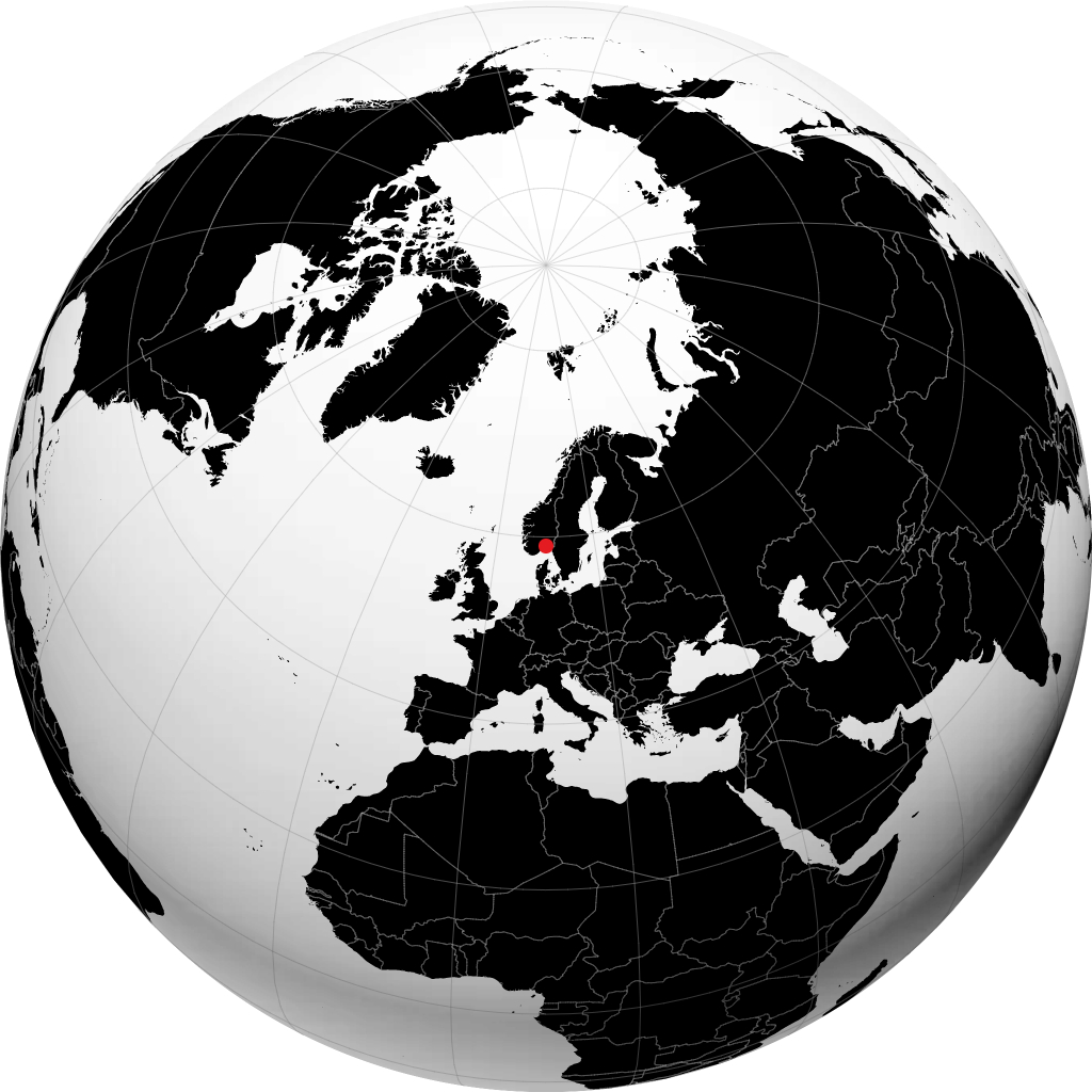 Larvik en el globo