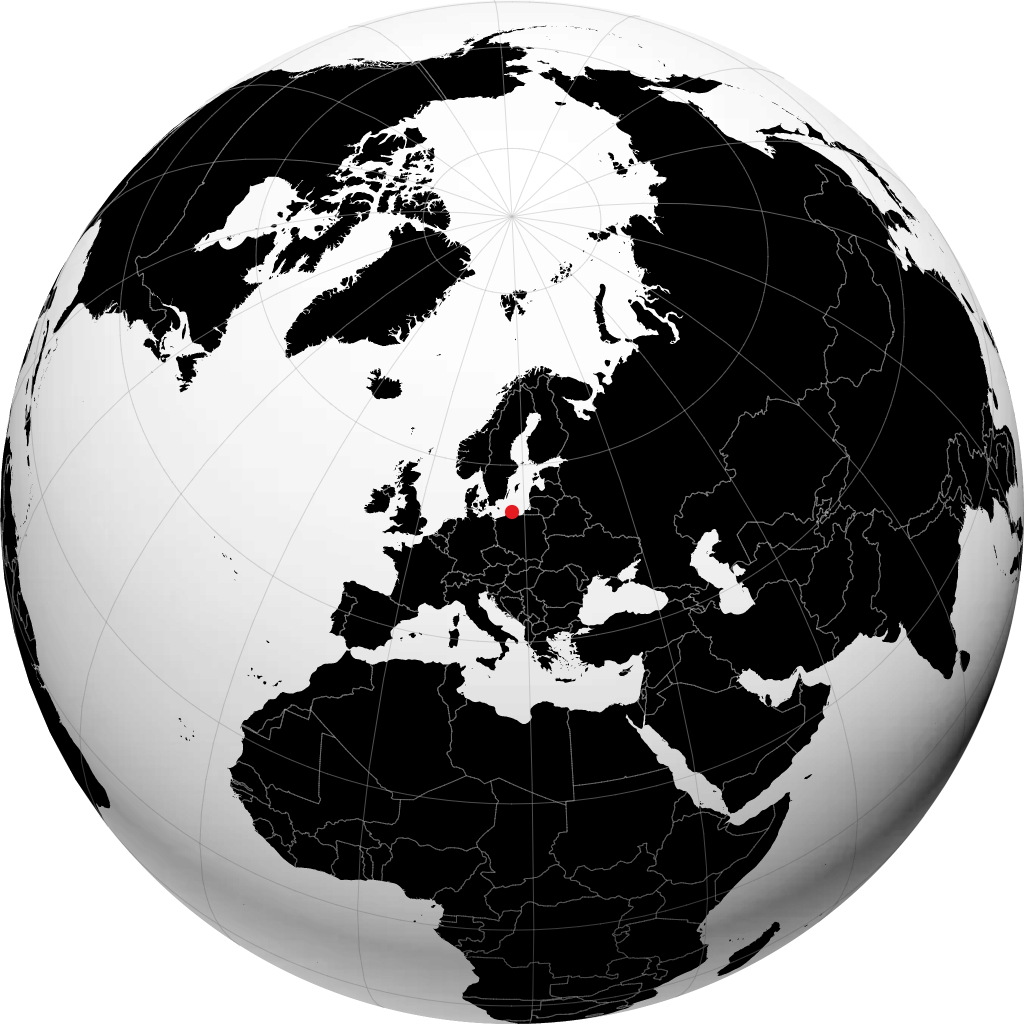 Łeba en el globo