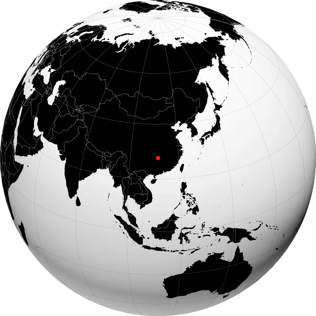 Lengshuijiang en el globo