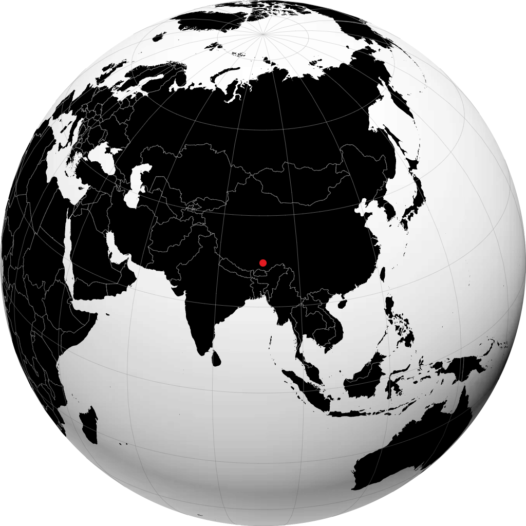 Lhasa en el globo