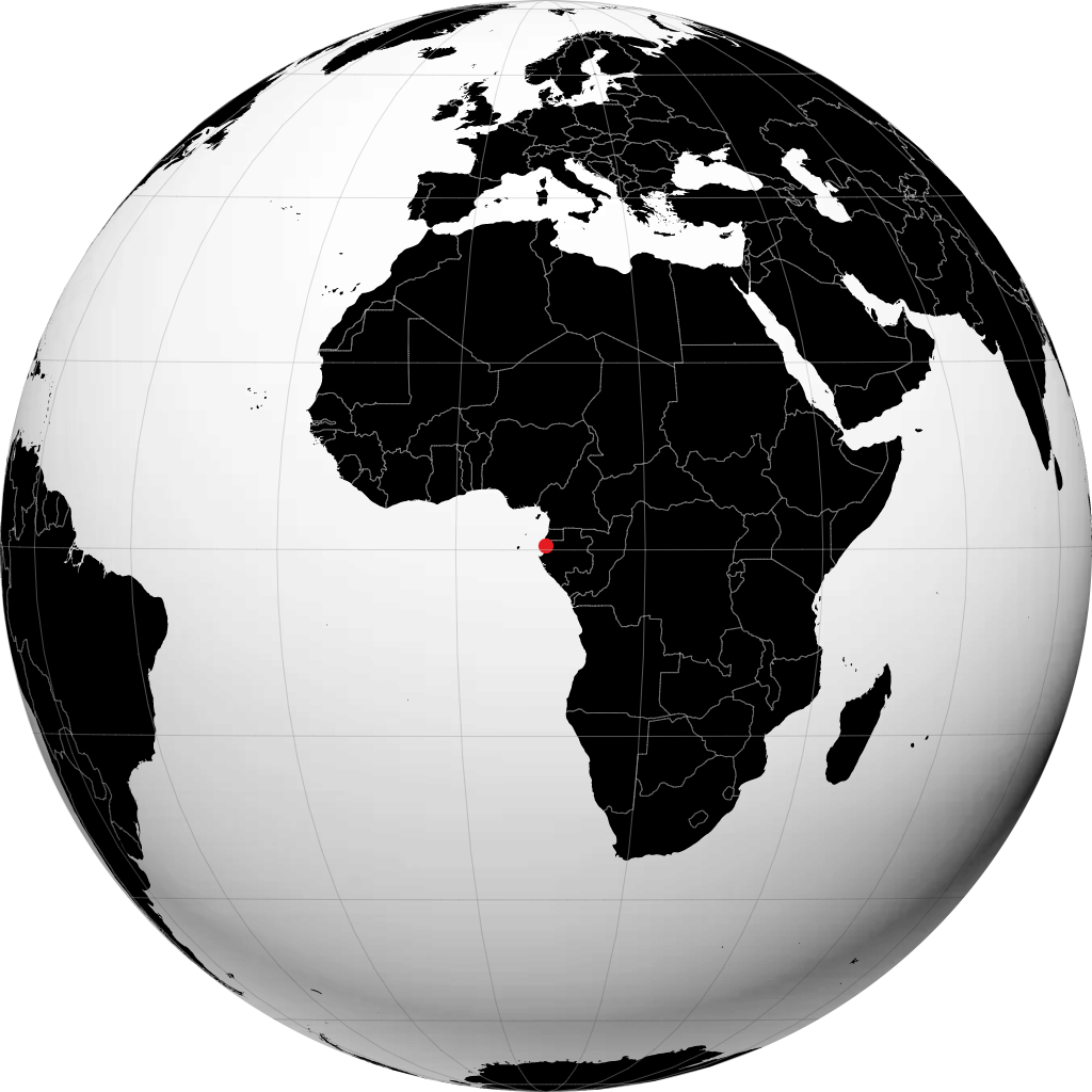 Libreville en el globo