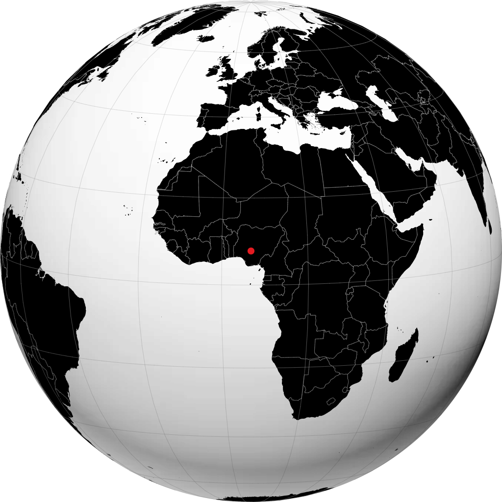 Lokoja en el globo