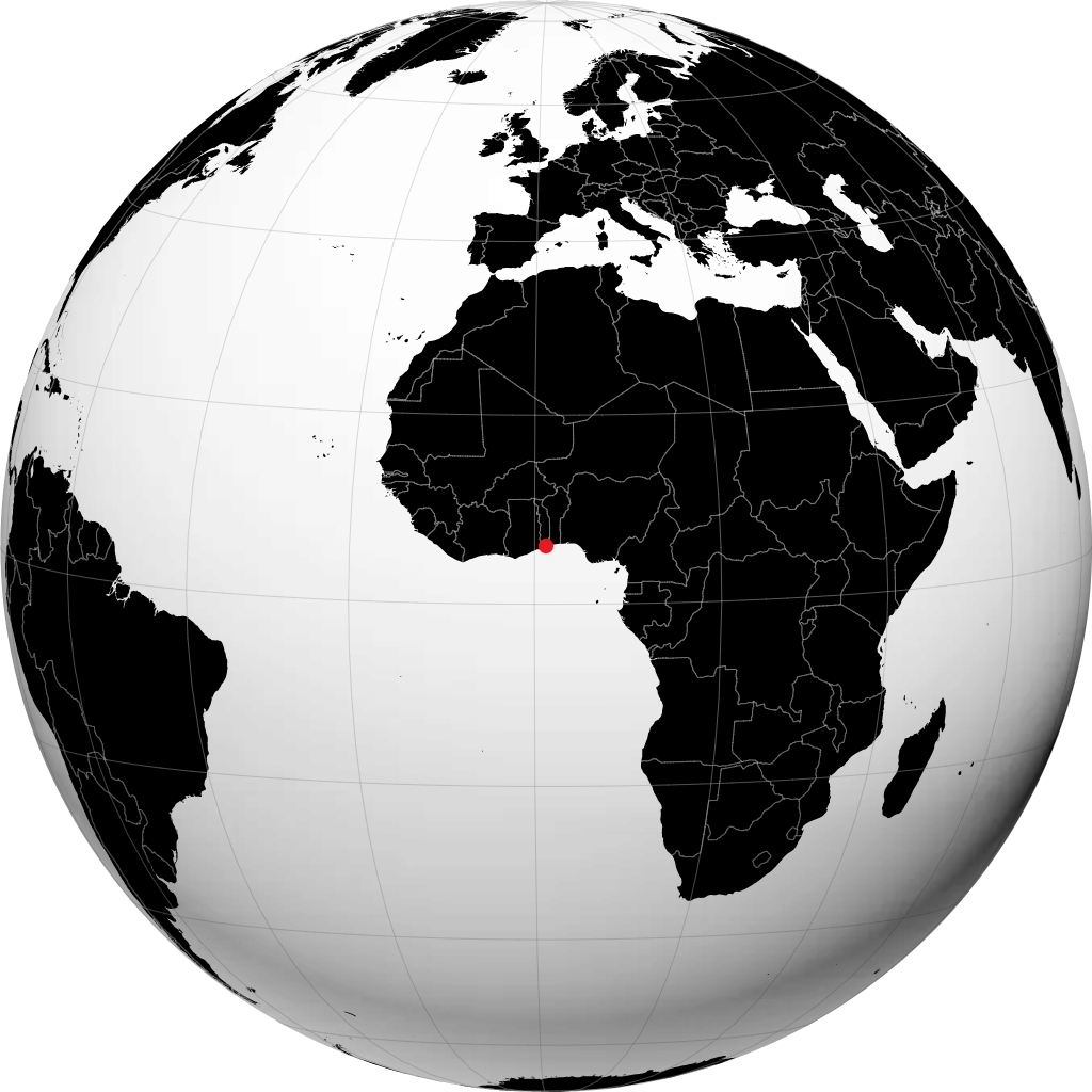 Lomé en el globo