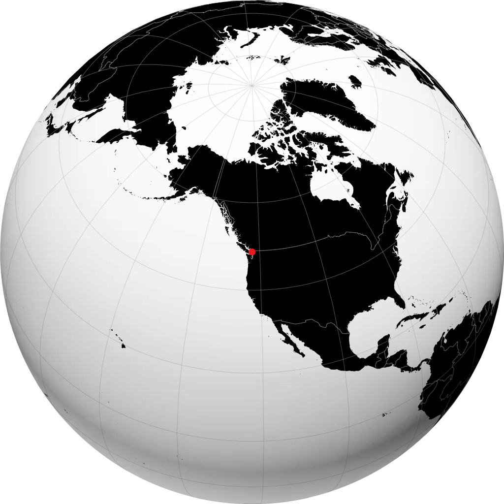 Lummi Island en el globo