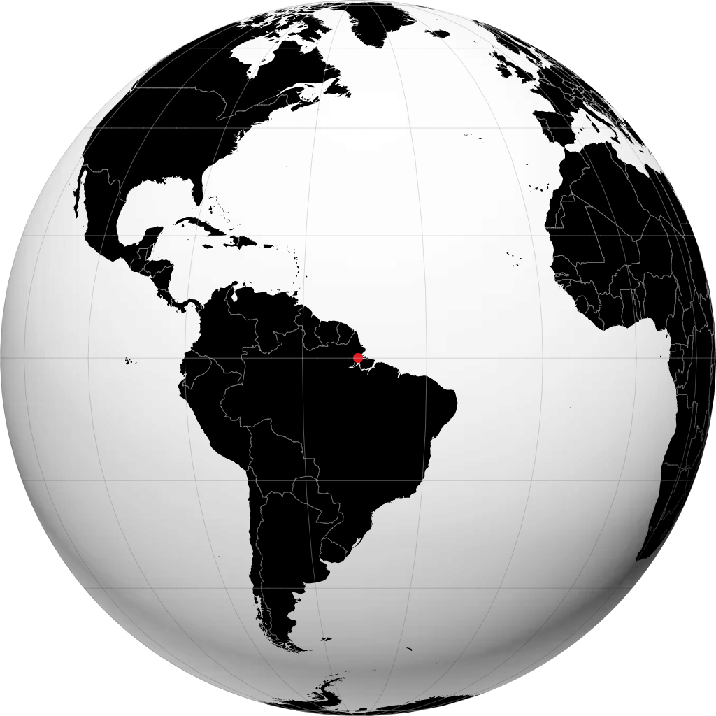 Macapá en el globo