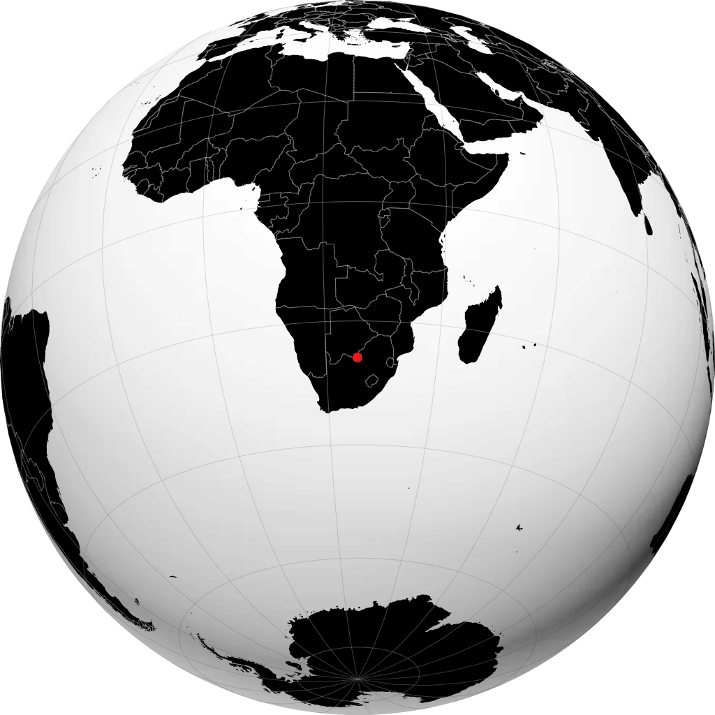 Mafikeng en el globo