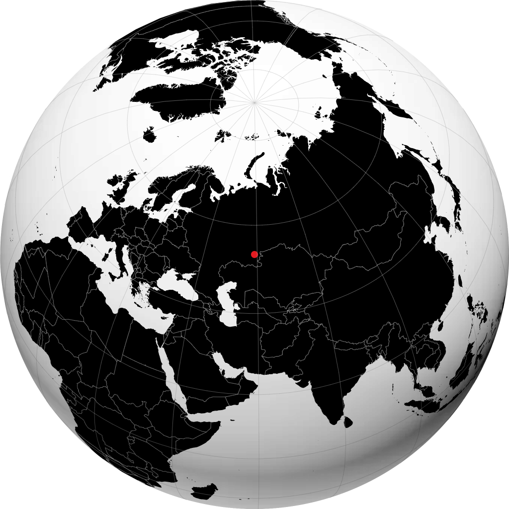 Magnitogorsk en el globo