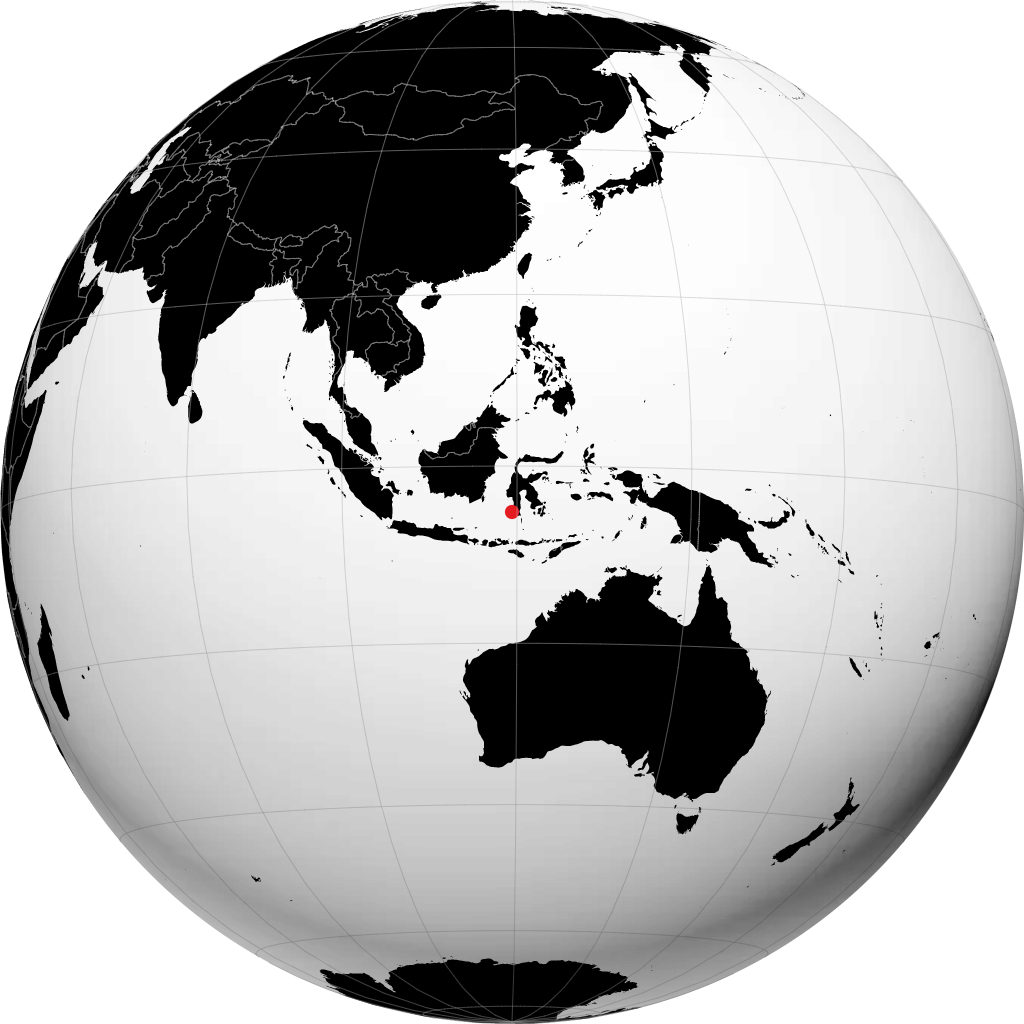 Makassar en el globo