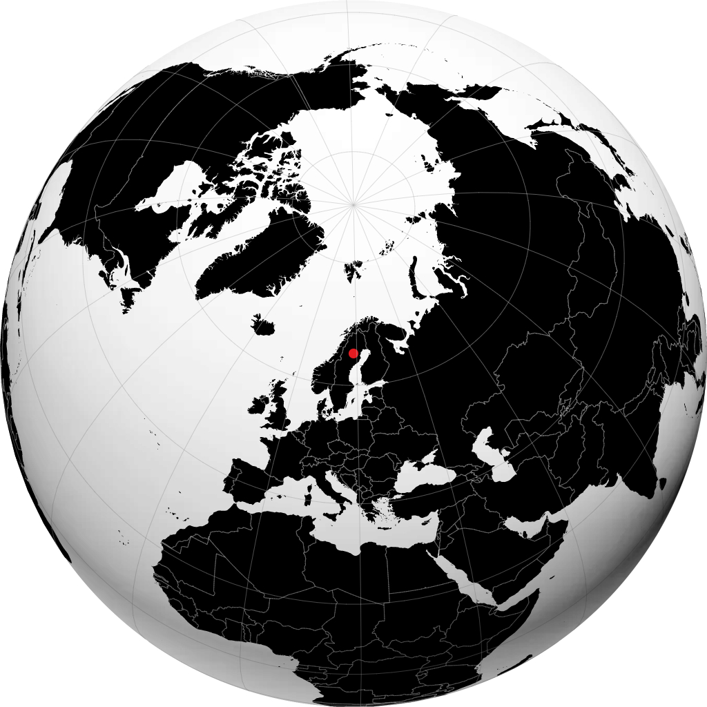 Malå en el globo