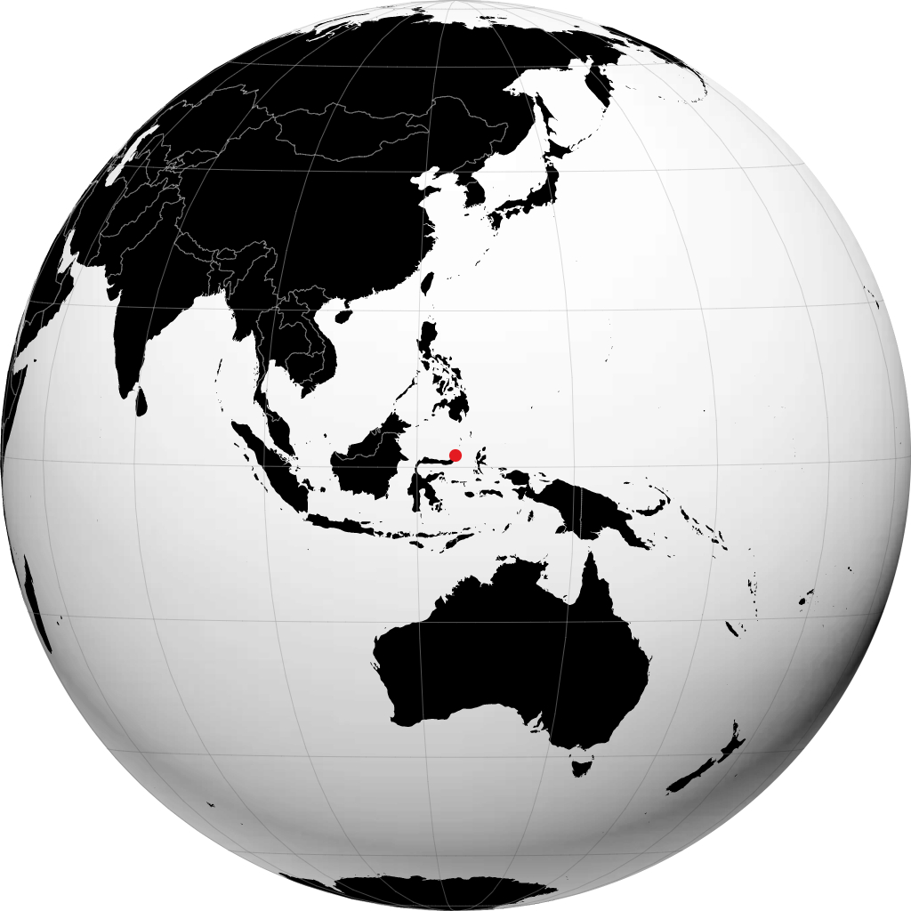 Manado en el globo