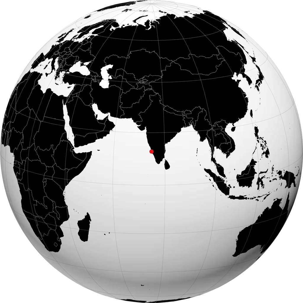 Mangalore en el globo