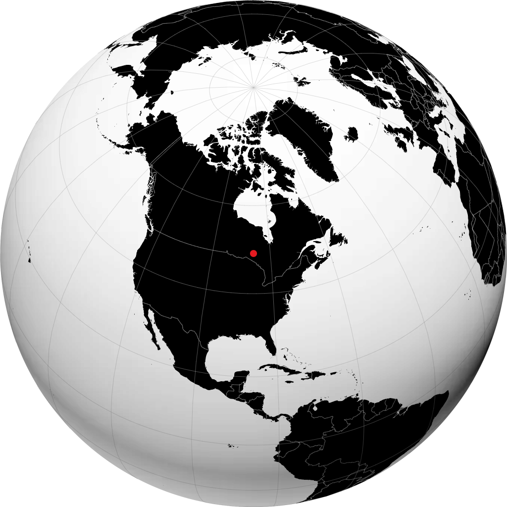 Manitouwadge en el globo