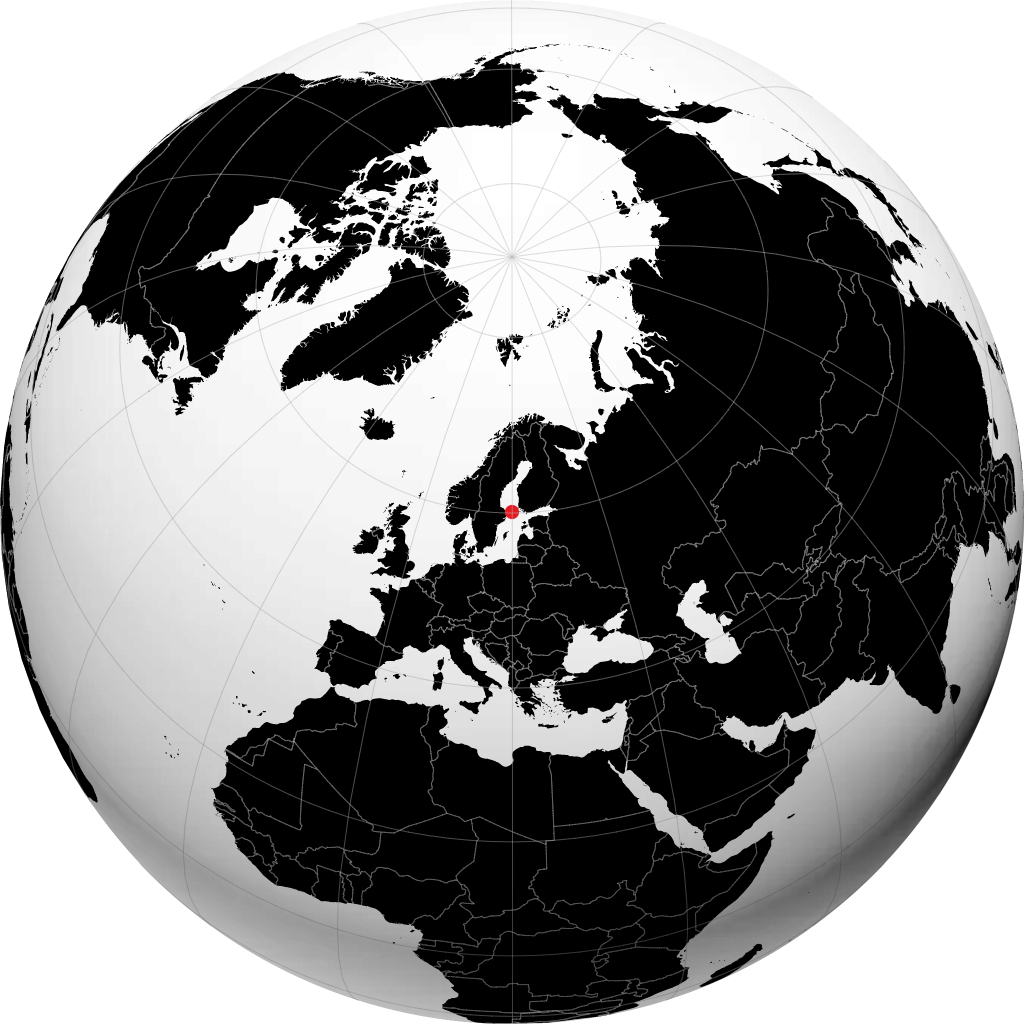 Mariehamn en el globo