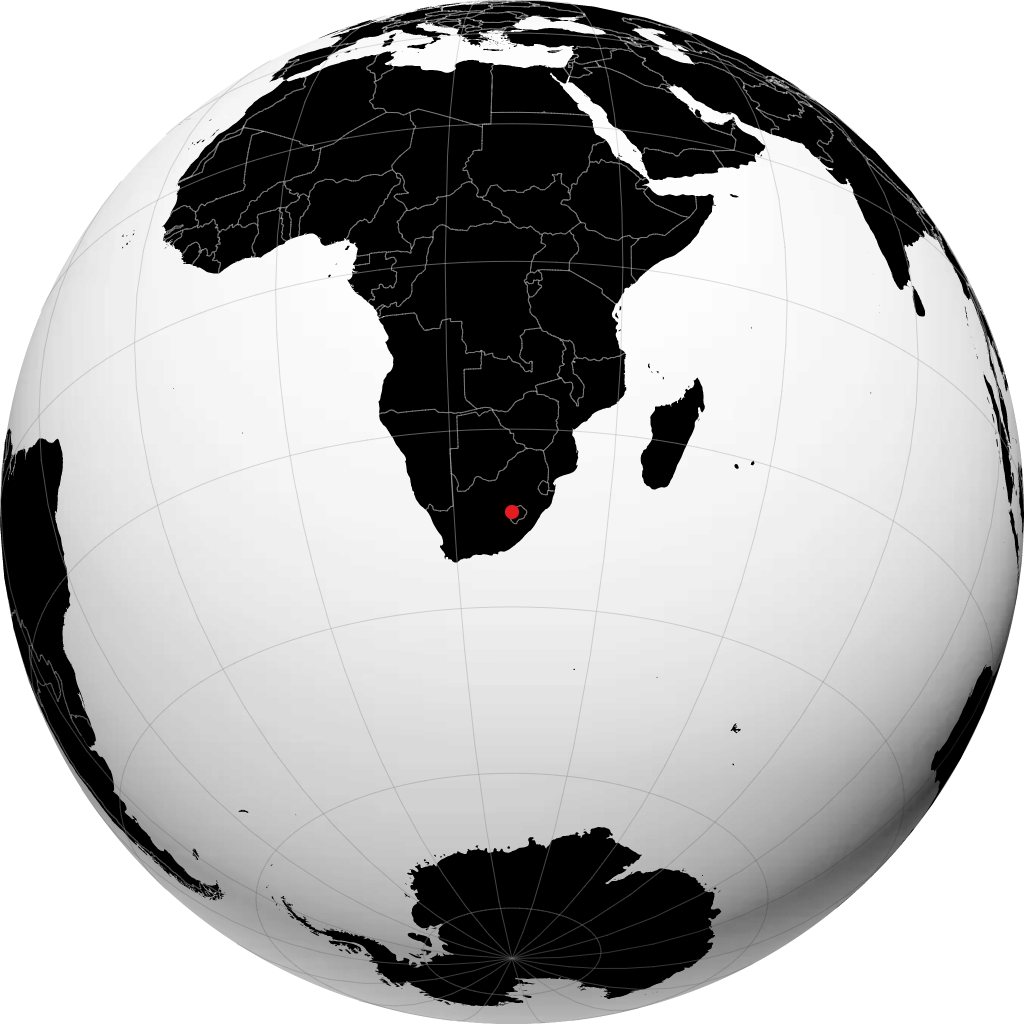 Maseru en el globo