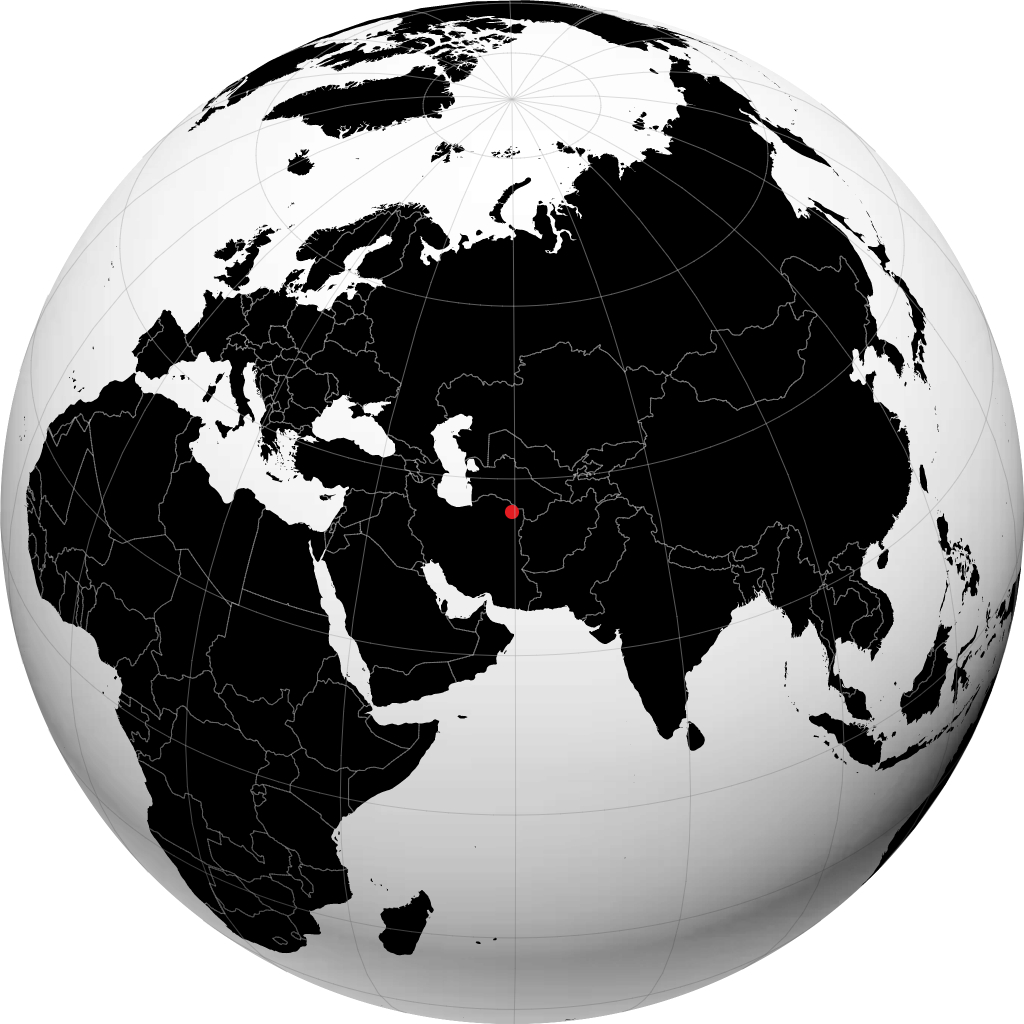 Mashhad en el globo