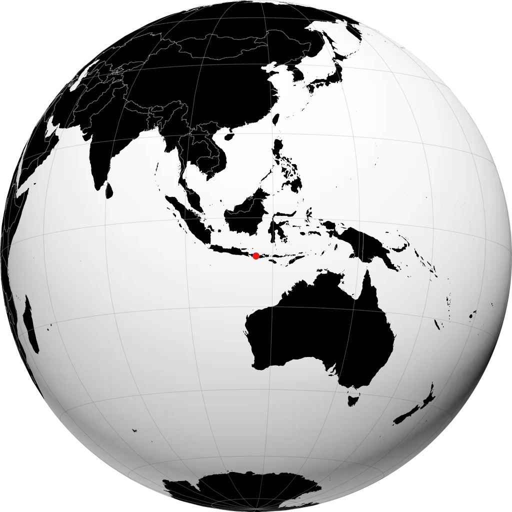 Mataram en el globo
