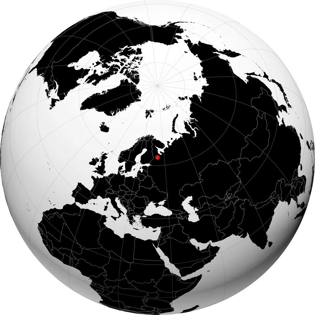Medvezh'yegorsk en el globo
