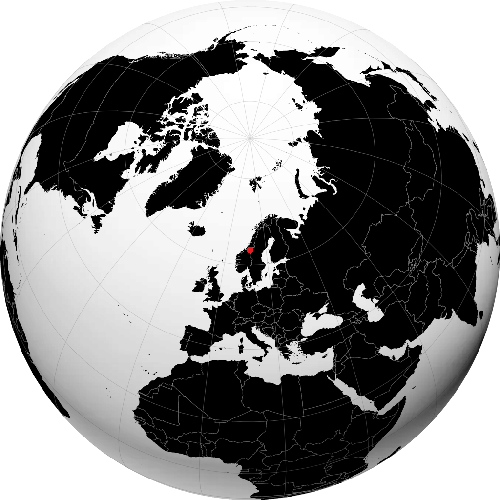 Meråker en el globo