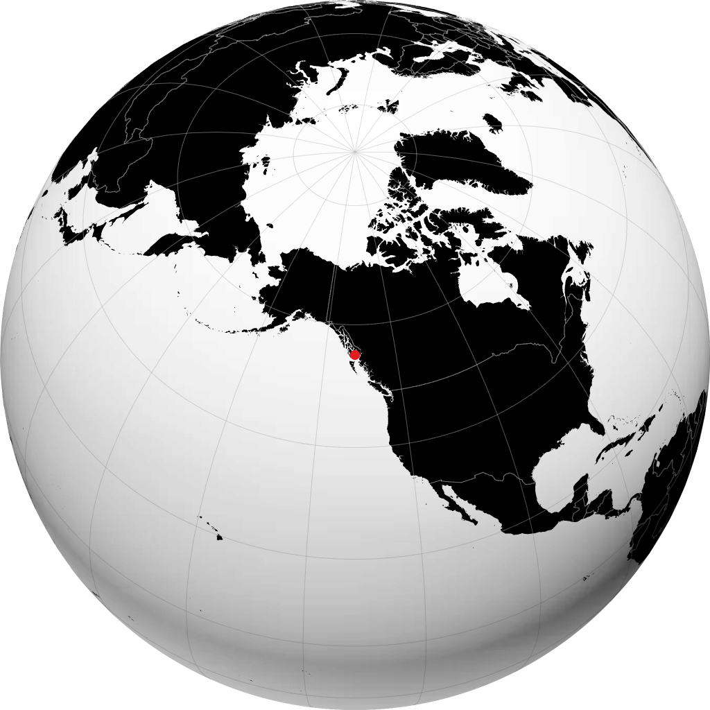 Metlakatla en el globo