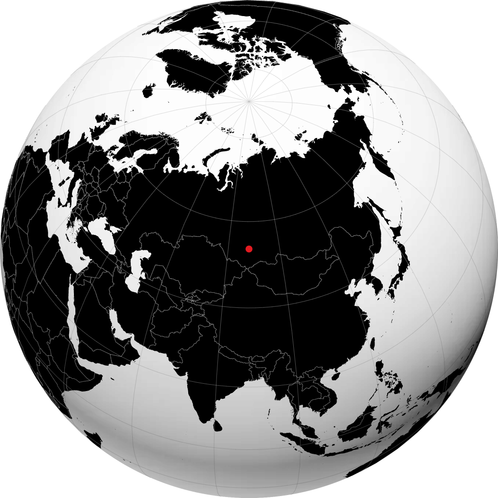 Mezhdurechensk en el globo