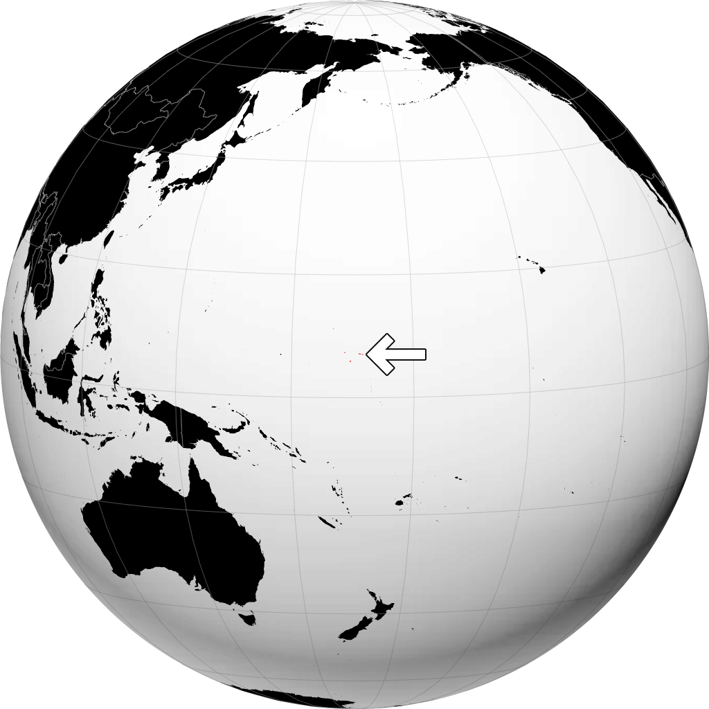 Islas Marshall en el globo