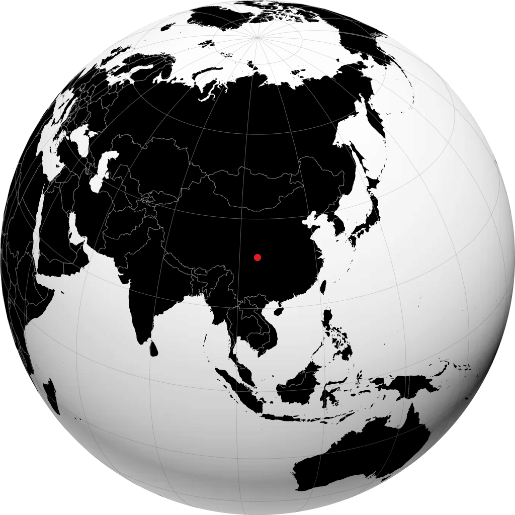 Mianyang en el globo