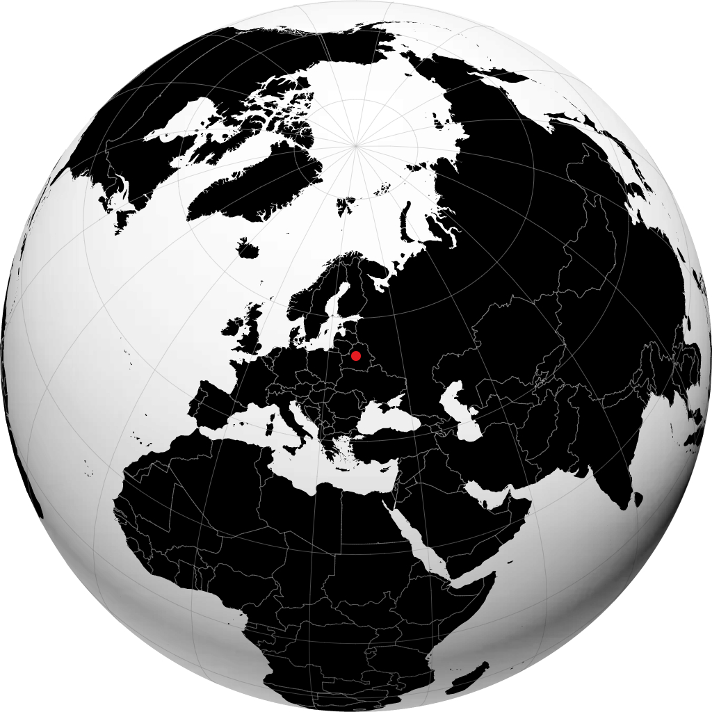 Minsk en el globo