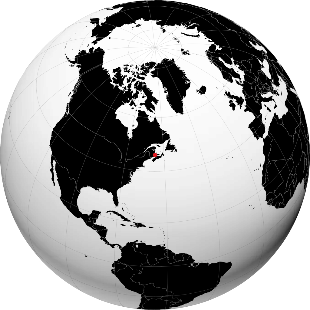 Moncton en el globo