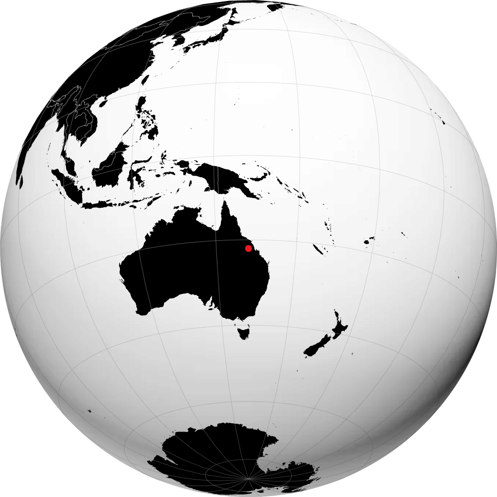 Moranbah en el globo