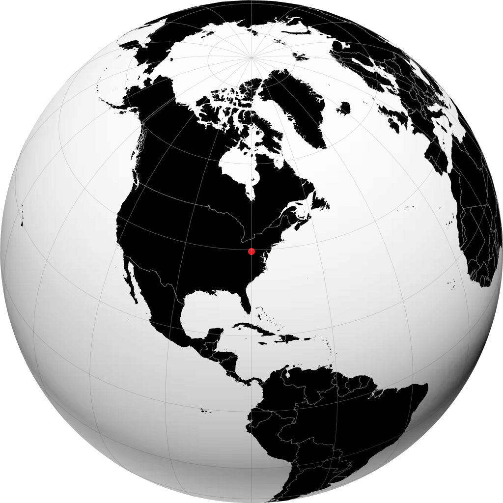 Morgantown en el globo