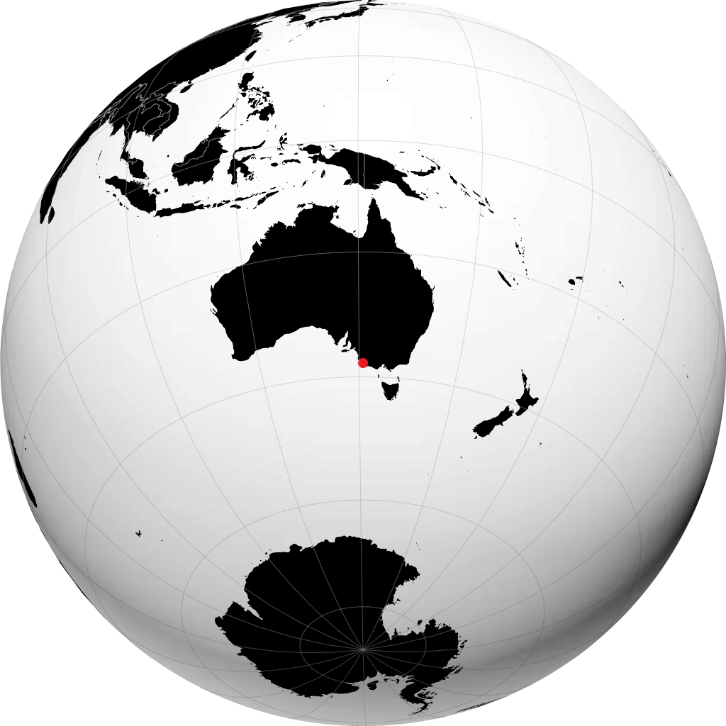 Mount Gambier en el globo