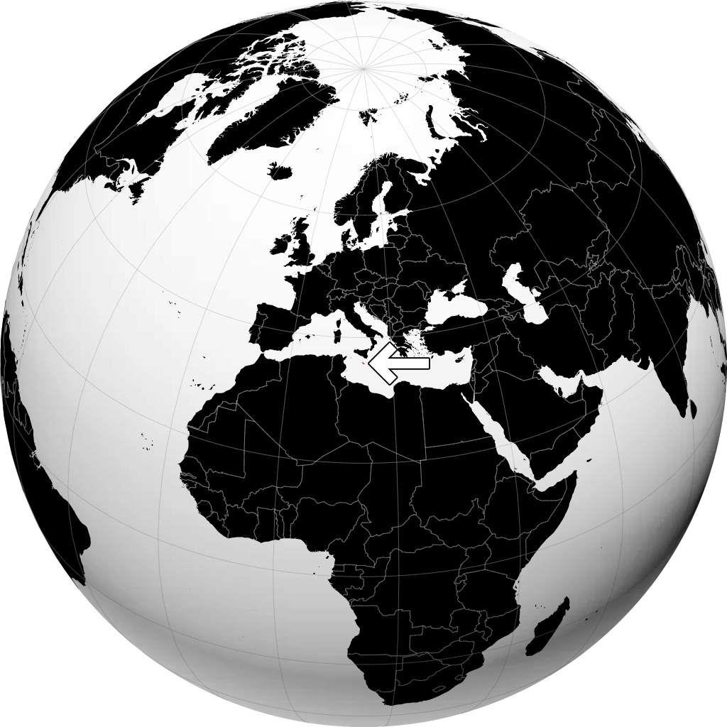Malta en el globo