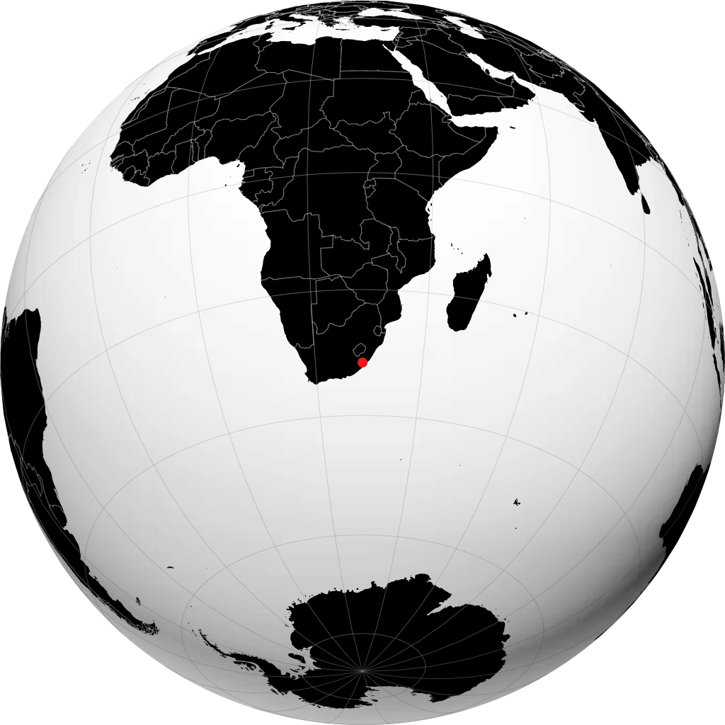 Mthatha en el globo