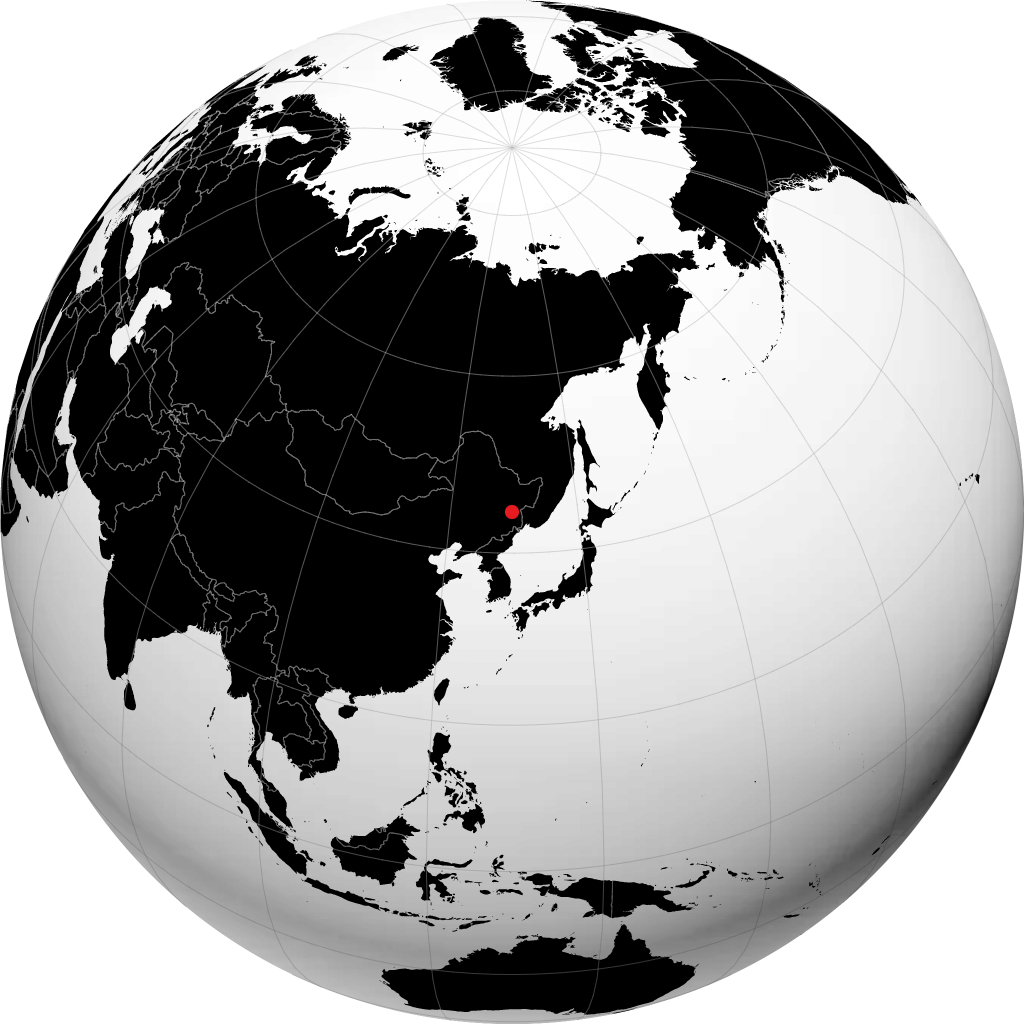 Mudanjiang en el globo