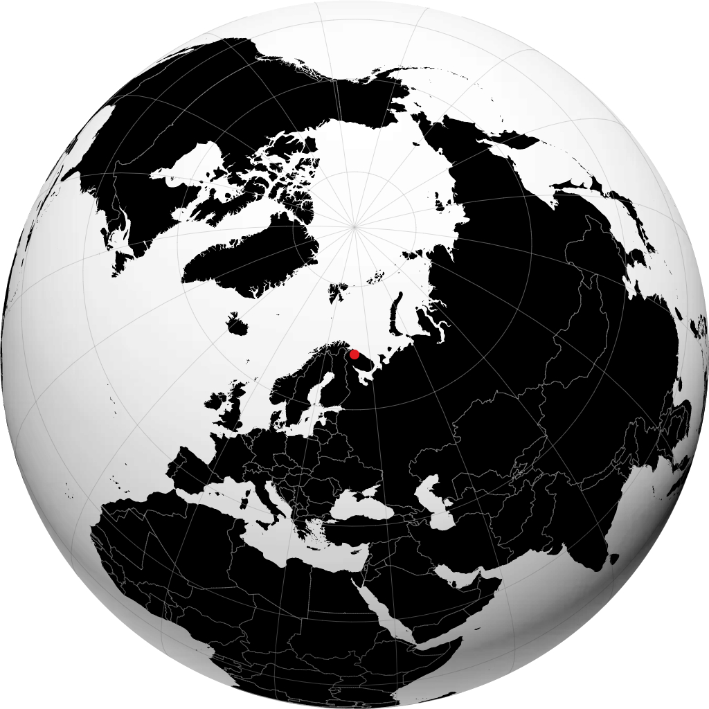 Murmansk en el globo