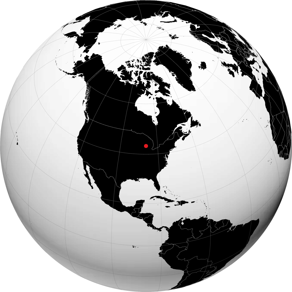 Muskegon en el globo